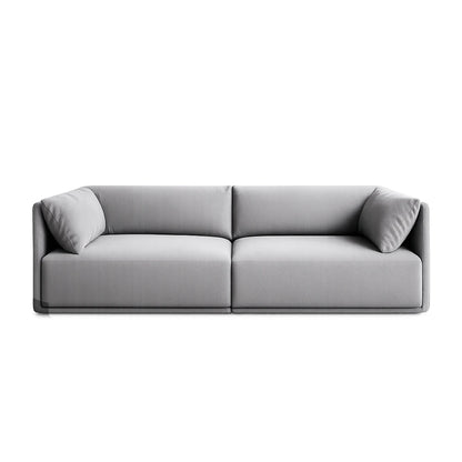 Sofá 6 Lugares Dali 240 cm - Linho Texturizado Cinza