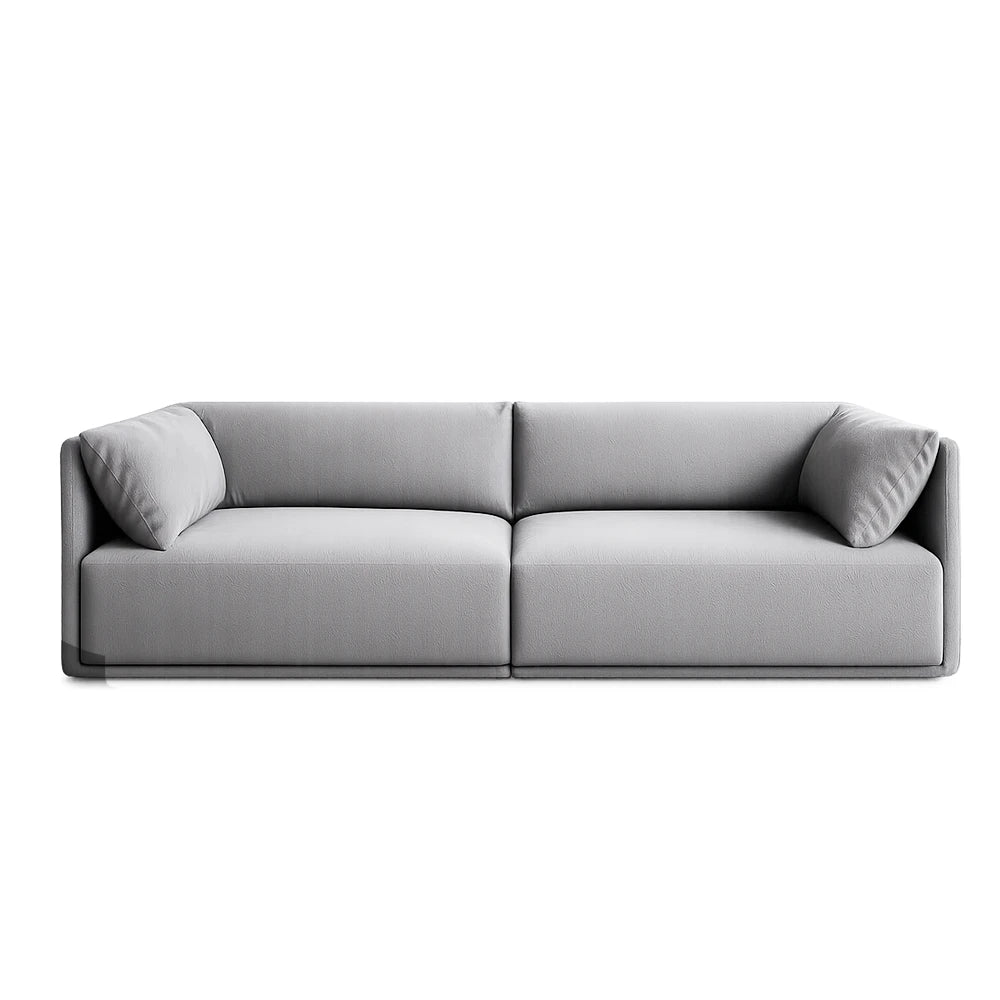 Sofá 6 Lugares Dali 320 cm - Linho Texturizado Cinza