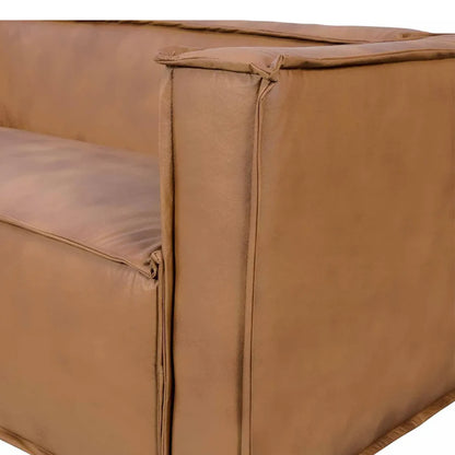 Sofá 3 Lugares Freddo 205 cm - PU Caramelo