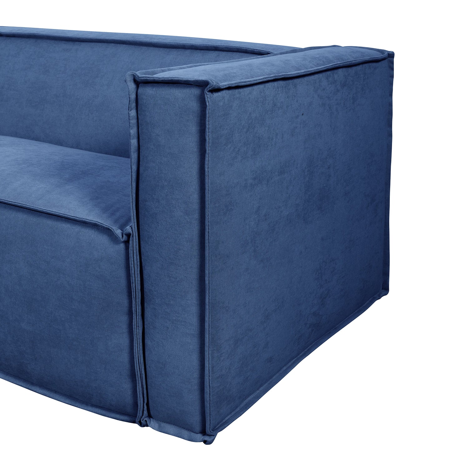 Sofá 4 Lugares Freddo 250 cm - Linho Texturizado Azul