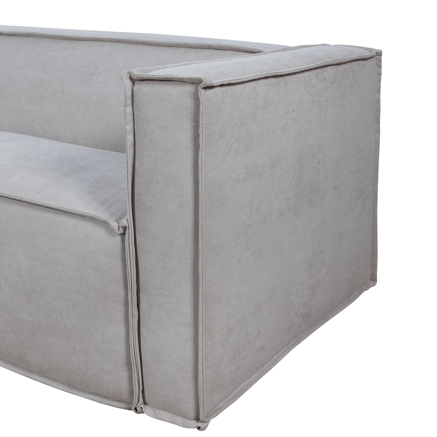 Sofá 4 Lugares Freddo 250 cm - Linho Texturizado Cinza