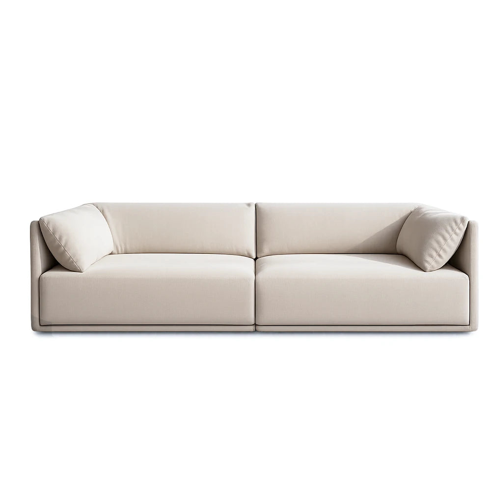 Sofá 6 Lugares Dali 320 cm - Linho Texturizado Bege