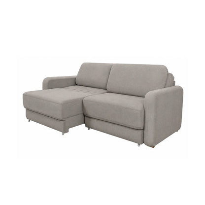 Sofá Cama Retrátil e Reclinável 3 Lugares Hudson 190 cm - Linho Texturizado Cinza
