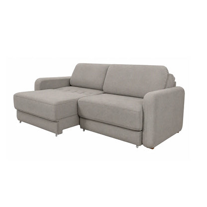 Sofá Cama Retrátil e Reclinável 3 Lugares Hudson 210 cm - Linho Texturizado Cinza