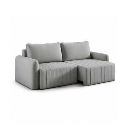 Sofá Retrátil 2 Lugares Nápole 170 cm - Linho Texturizado Cinza