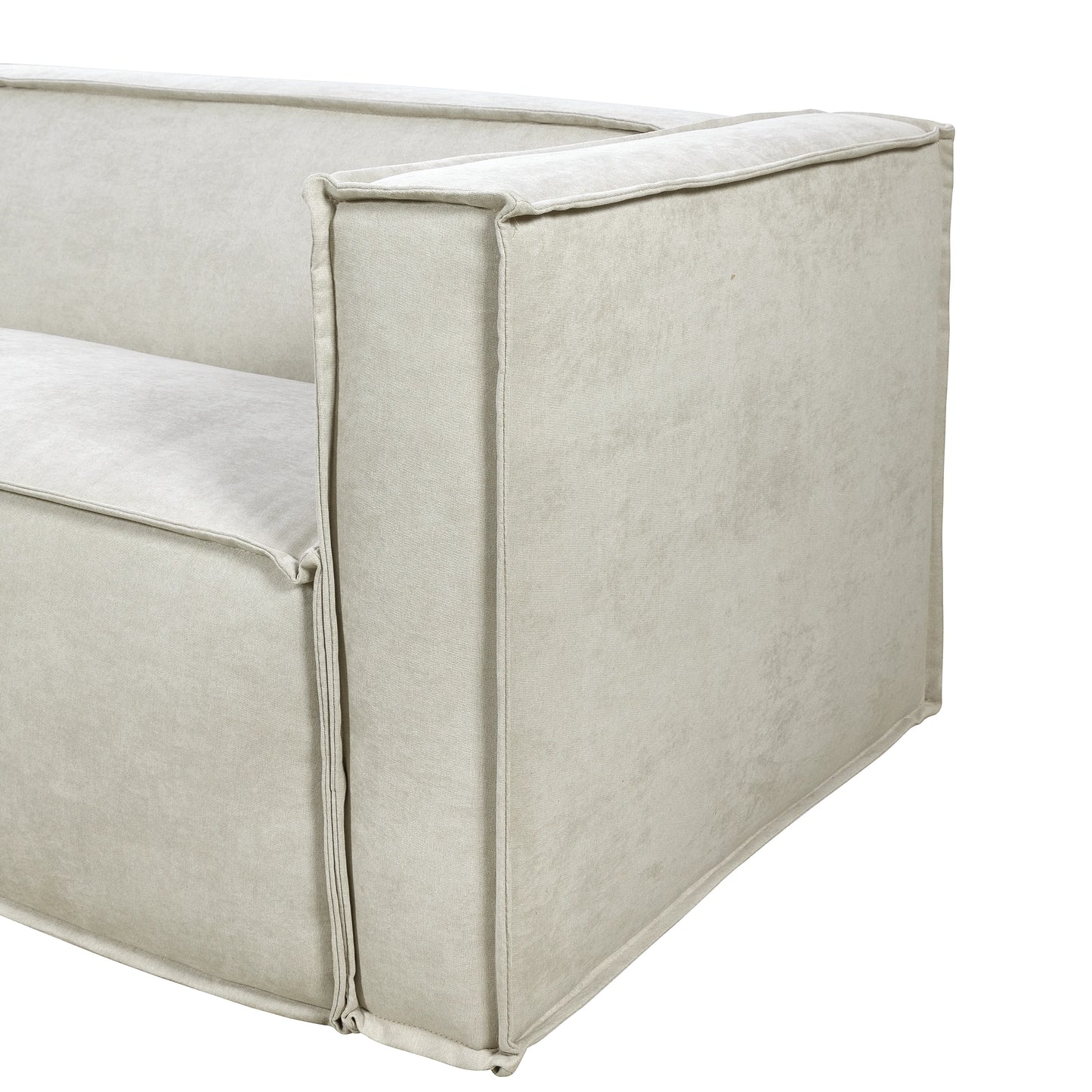 Sofá 4 Lugares Freddo 250 cm - Linho Texturizado Bege