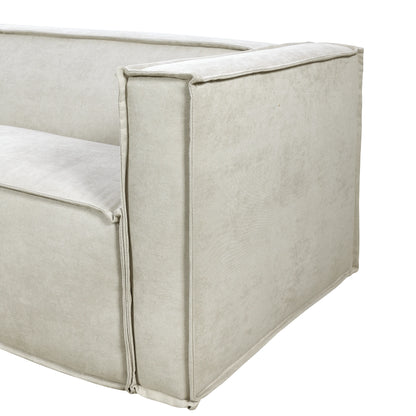 Sofá 4 Lugares Freddo 250 cm - Linho Texturizado Bege