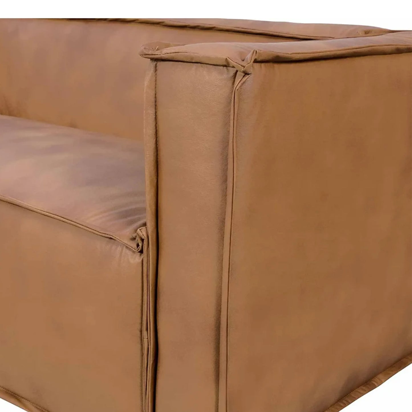 Sofá 4 Lugares Freddo 250 cm - PU Caramelo