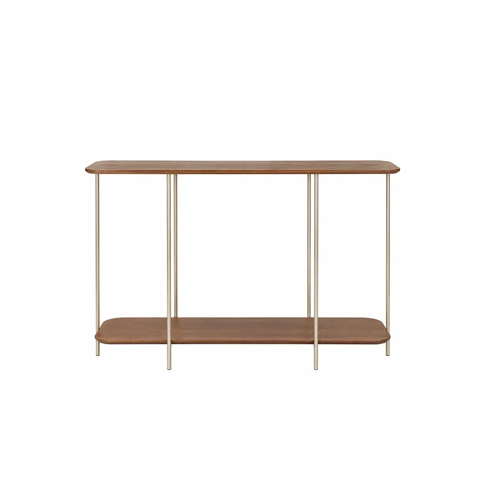 Aparador com pés em Metal Biophilia 90 cm - Mel c/ Champanhe