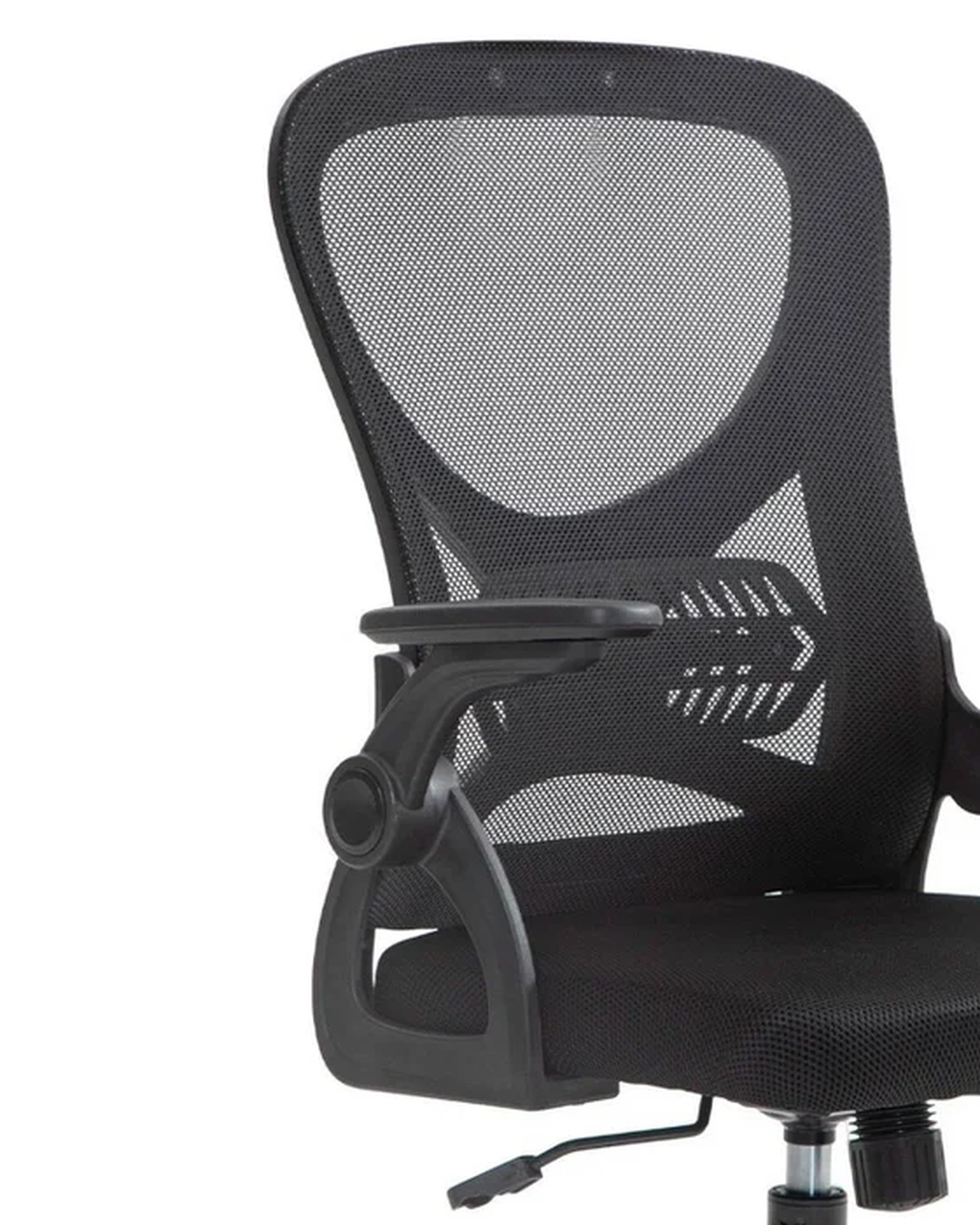 Cadeira de Escritório Ergonômica Giratória com Apoio de Braços e Regulagem de Altura Wuhan - Preta