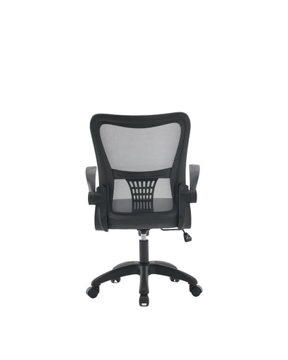 Cadeira de Escritório Ergonômica Giratória com Apoio de Braços e Regulagem de Altura Kobe - Preta