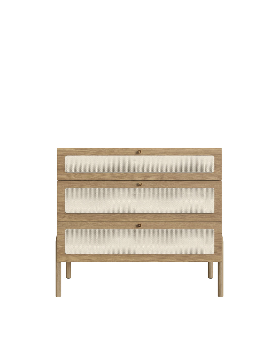 Cômoda 3 Gavetas Palhinha Urdi 93 cm - Mel