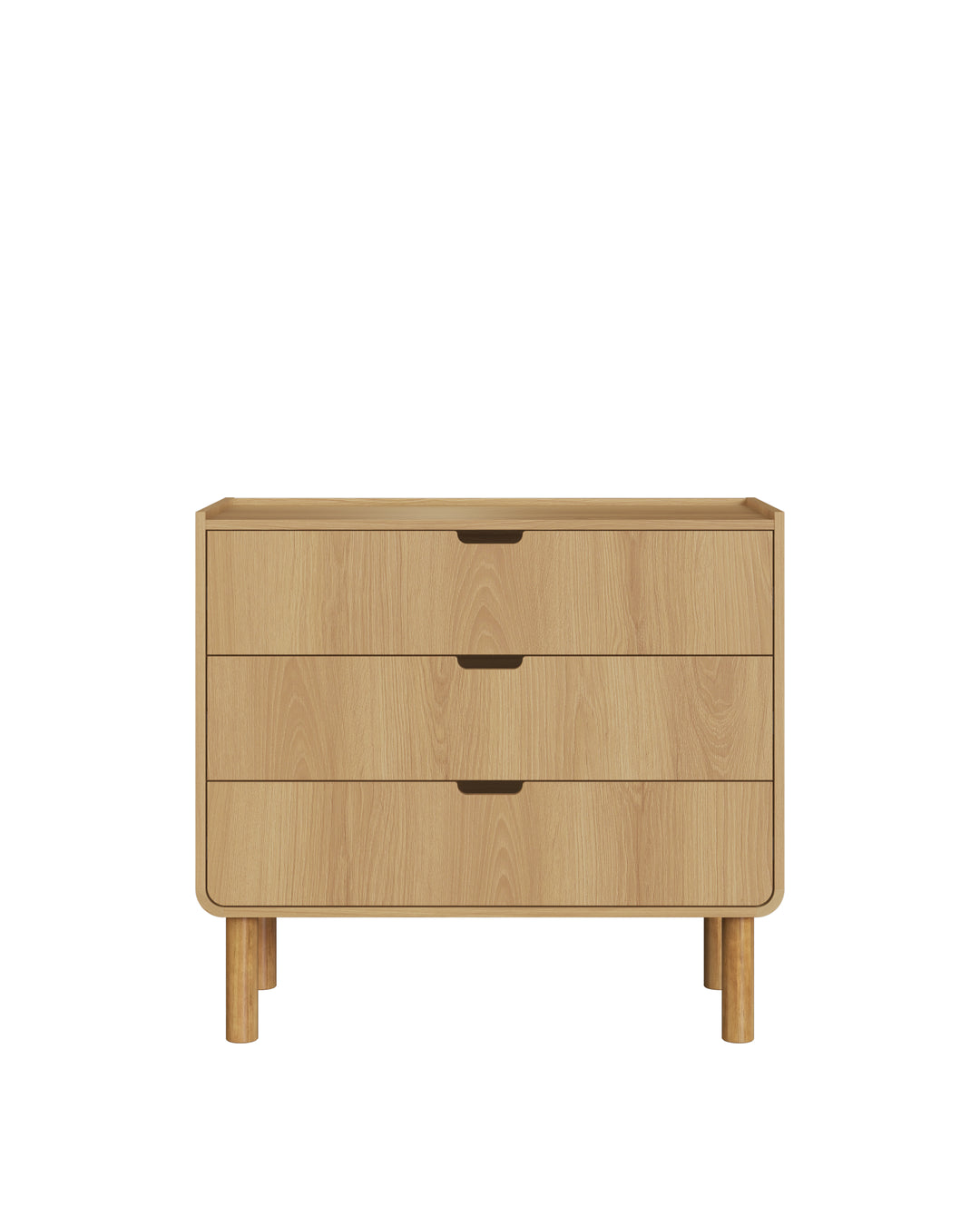 Cômoda Orgânica 3 Gavetas Yume 90 cm - Mel