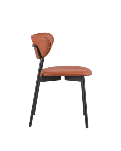 Conjunto de Jantar Mesa Olive 6 Cadeiras Aven – Preto c/ Caramelo