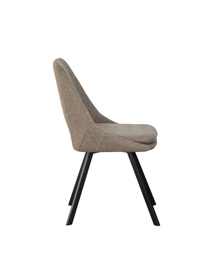 Conjunto de Jantar Mesa Olive 6 Cadeiras Dora – Preto c/ Cinza