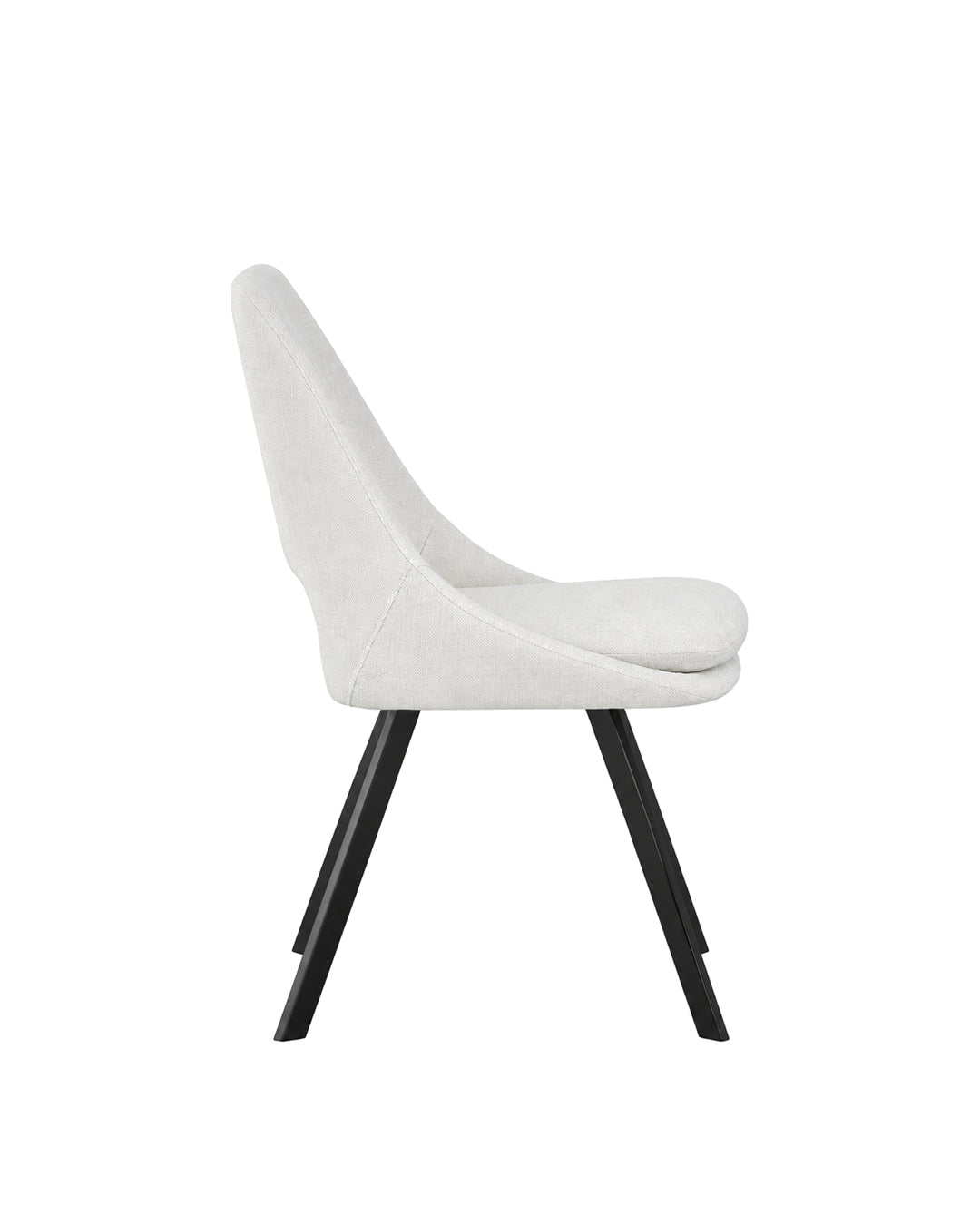 Conjunto de Jantar Mesa Olive 6 Cadeiras Dora – Preto c/ Off White