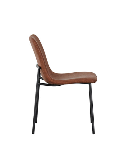 Conjunto de Jantar Mesa Olive 6 Cadeiras Millow – Preto c/ Marrom