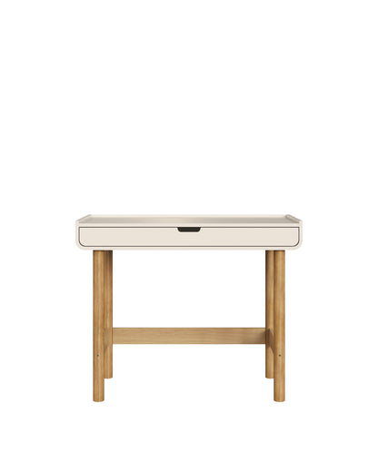 Escrivaninha Orgânica 1 Gaveta Yume 100 cm - Off-White Fosco