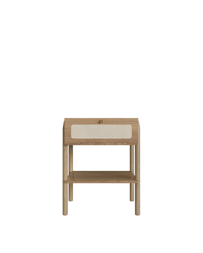 Mesa de Cabeceira 1 Gaveta Palhinha Urdi 48 cm - Mel