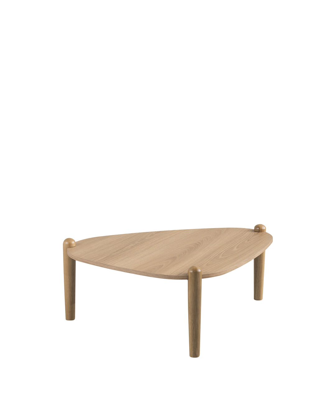 Mesa de Centro Orgânica com Pés em Madeira Maciça Mori 84 cm - Mel