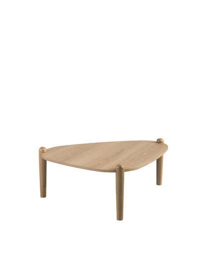 Mesa de Centro Orgânica com Pés em Madeira Maciça Mori 84 cm - Mel