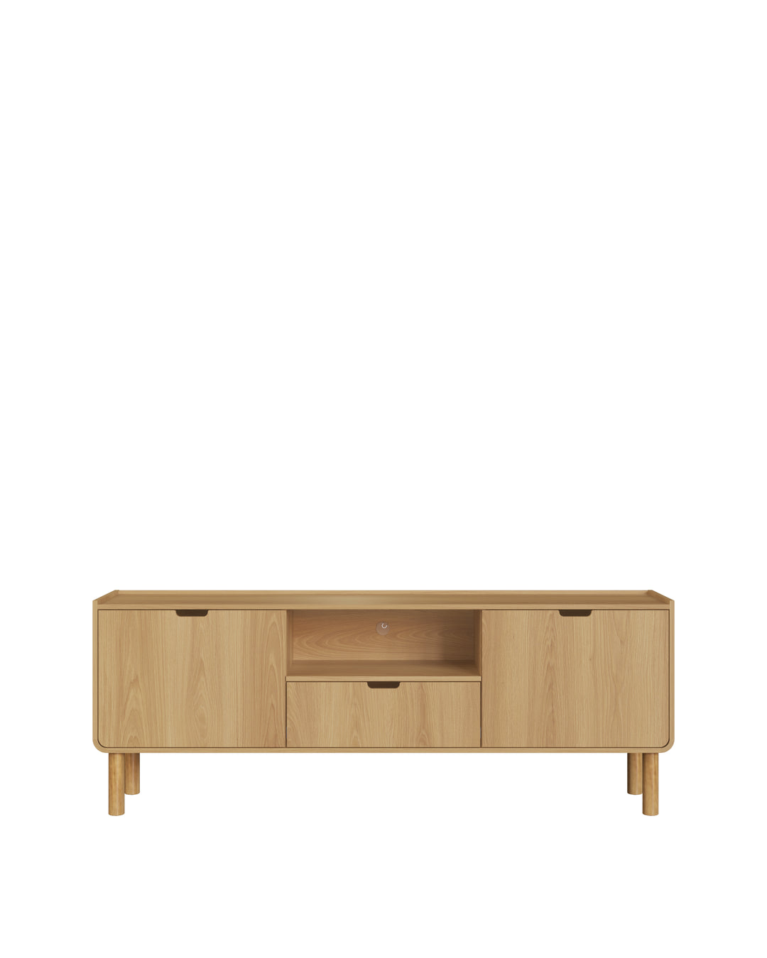 Rack Orgânico 2 Portas 1 Gaveta Yume 180 cm - Mel