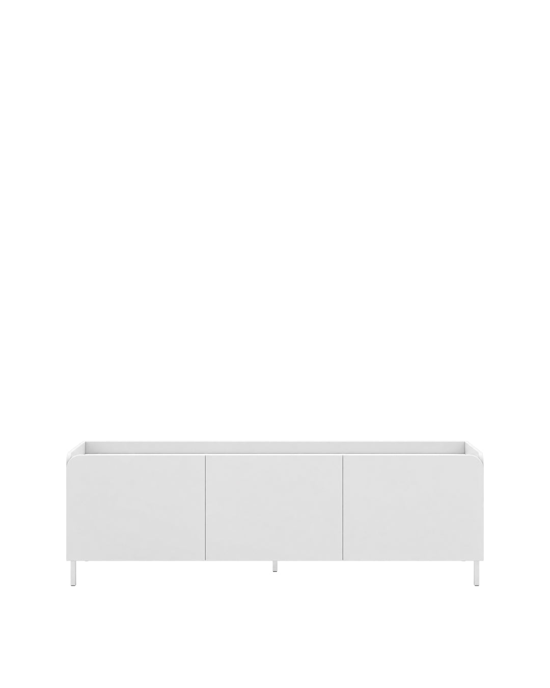 Rack para TV até 55" 03 Portas 2 Prateleiras Elo 135 cm - Branco