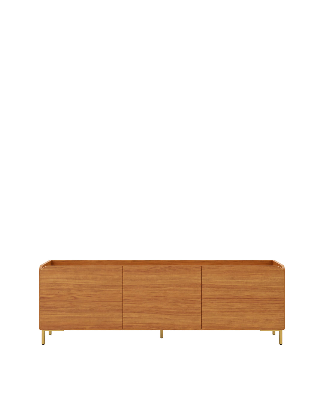 Rack para TV até 55" 03 Portas 2 Prateleiras Elo 135 cm - Mel