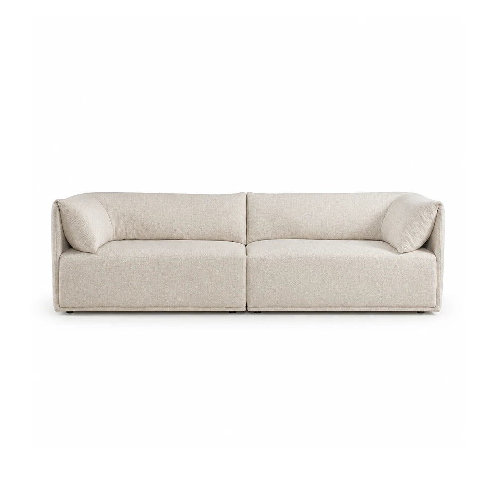 Sofá 3 Lugares Dali 200 cm - Linho Texturizado Bege