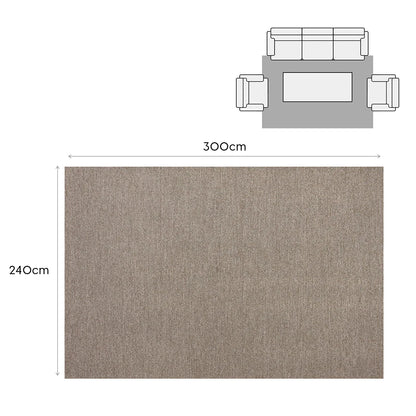 Tapete Max para Sala e Quarto 200 x 300 cm - Mocha Natural