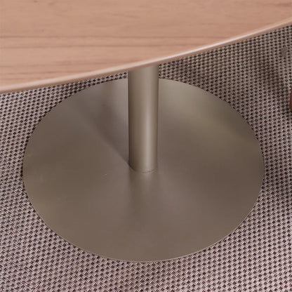 Conjunto de Jantar Mesa Orgânica Kalyx 4 Cadeiras Lara - Champanhe c/ Canella - Off White