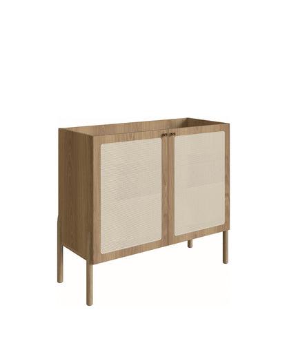 Aparador Bar 2 Portas Palhinha Urdi 93 cm - Mel