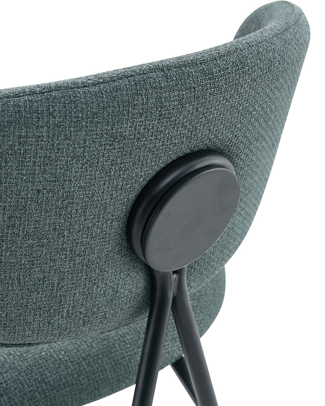 Banqueta Alta de Aço Estofada Elora - Verde