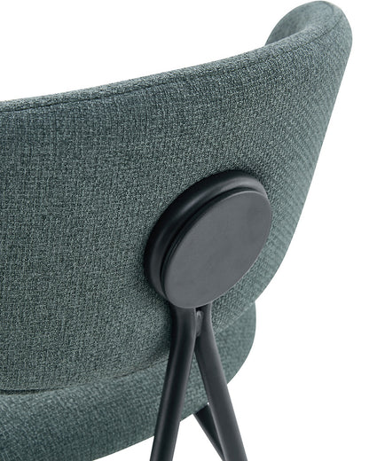 Banqueta Alta de Aço Estofada Elora - Verde