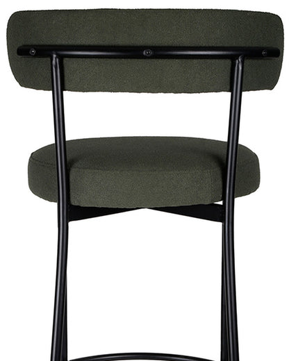 Banqueta Alta de Aço Estofada Olyra - Verde