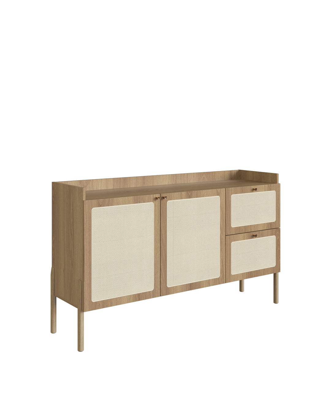 Buffet 2 Portas 2 Gavetas Palhinha Urdi  139 cm - Mel