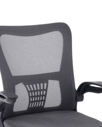 Cadeira de Escritório Ergonômica Giratória com Apoio de Braços e Regulagem de Altura Kobe - Preta