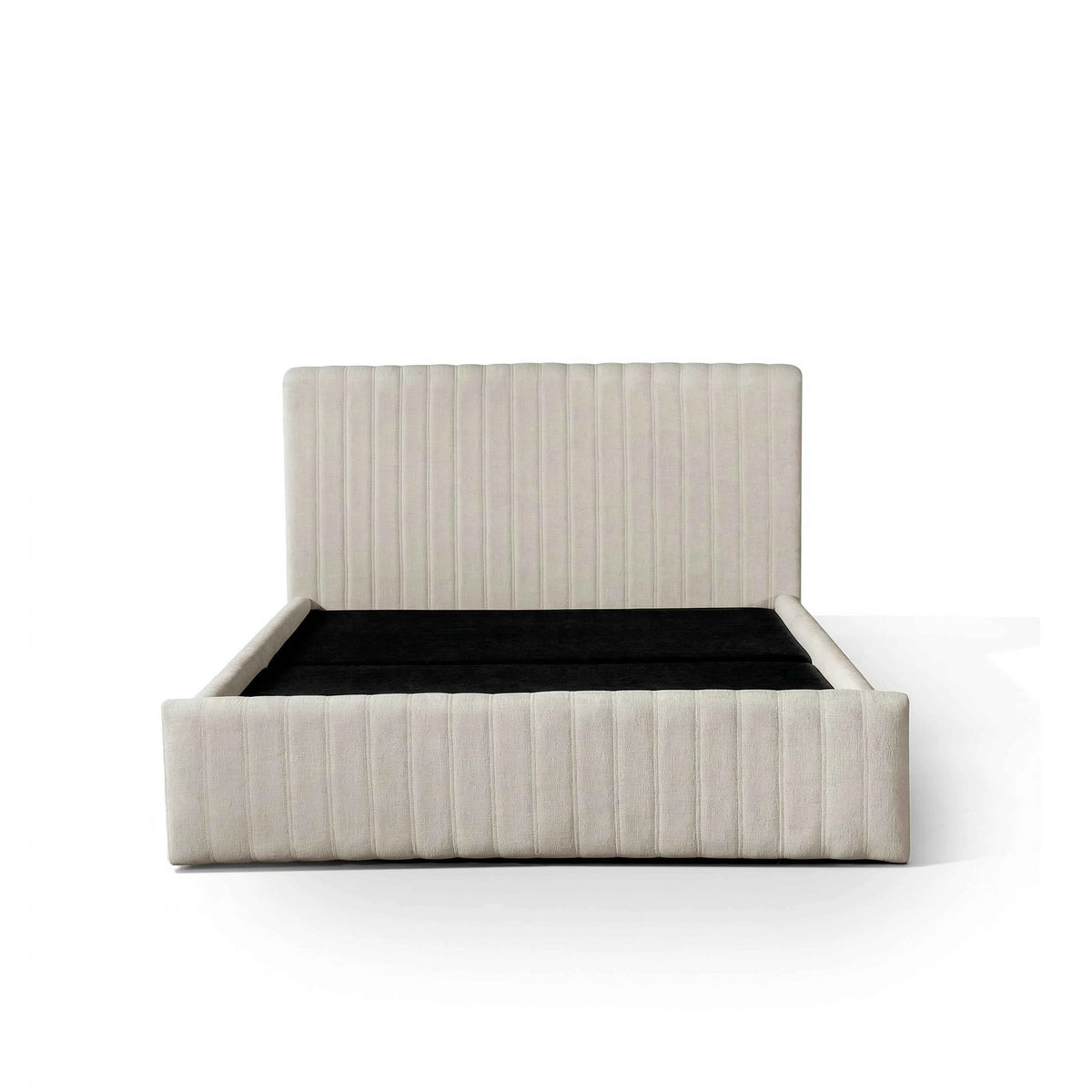 Cama Estofada Queen com Cabeceira Louise - Linho Off White