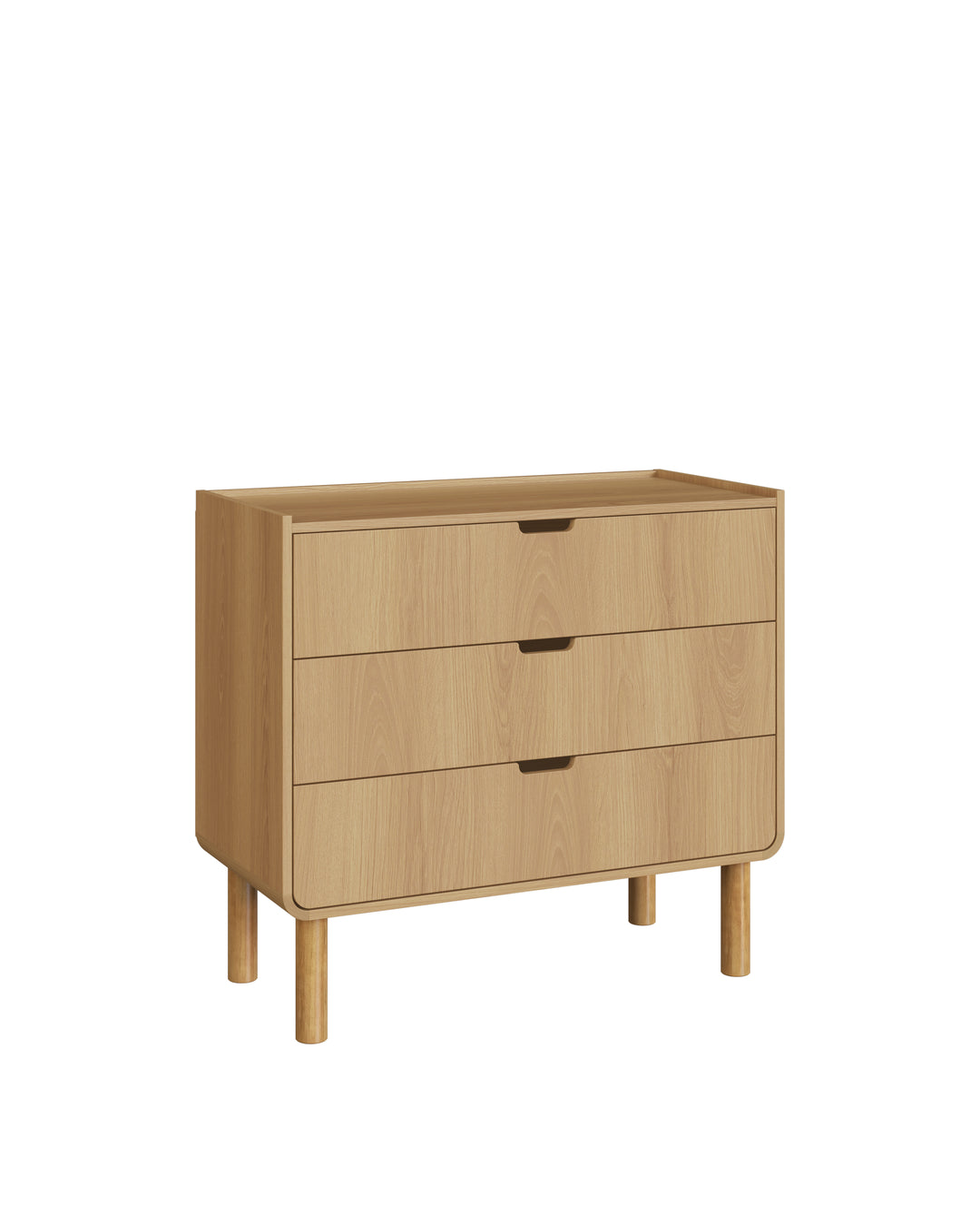 Cômoda Orgânica 3 Gavetas Yume 90 cm - Mel