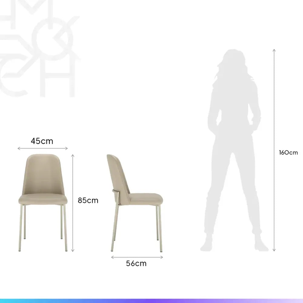 Conjunto de Jantar Mesa Redonda com Vidro Arcádia 4 Cadeiras Lucille - Champanhe c/ Off White