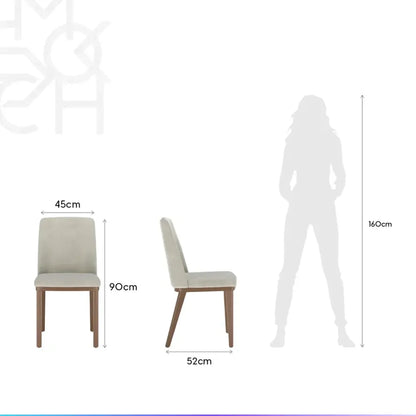 Conjunto de Jantar Mesa Retangular Harmony 8 Cadeiras Kalina - Natural c/ Palha