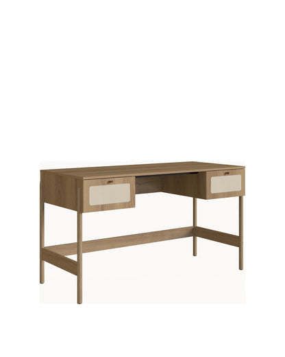 Escrivaninha 2 Gavetas Palhinha Urdi 139 cm - Mel