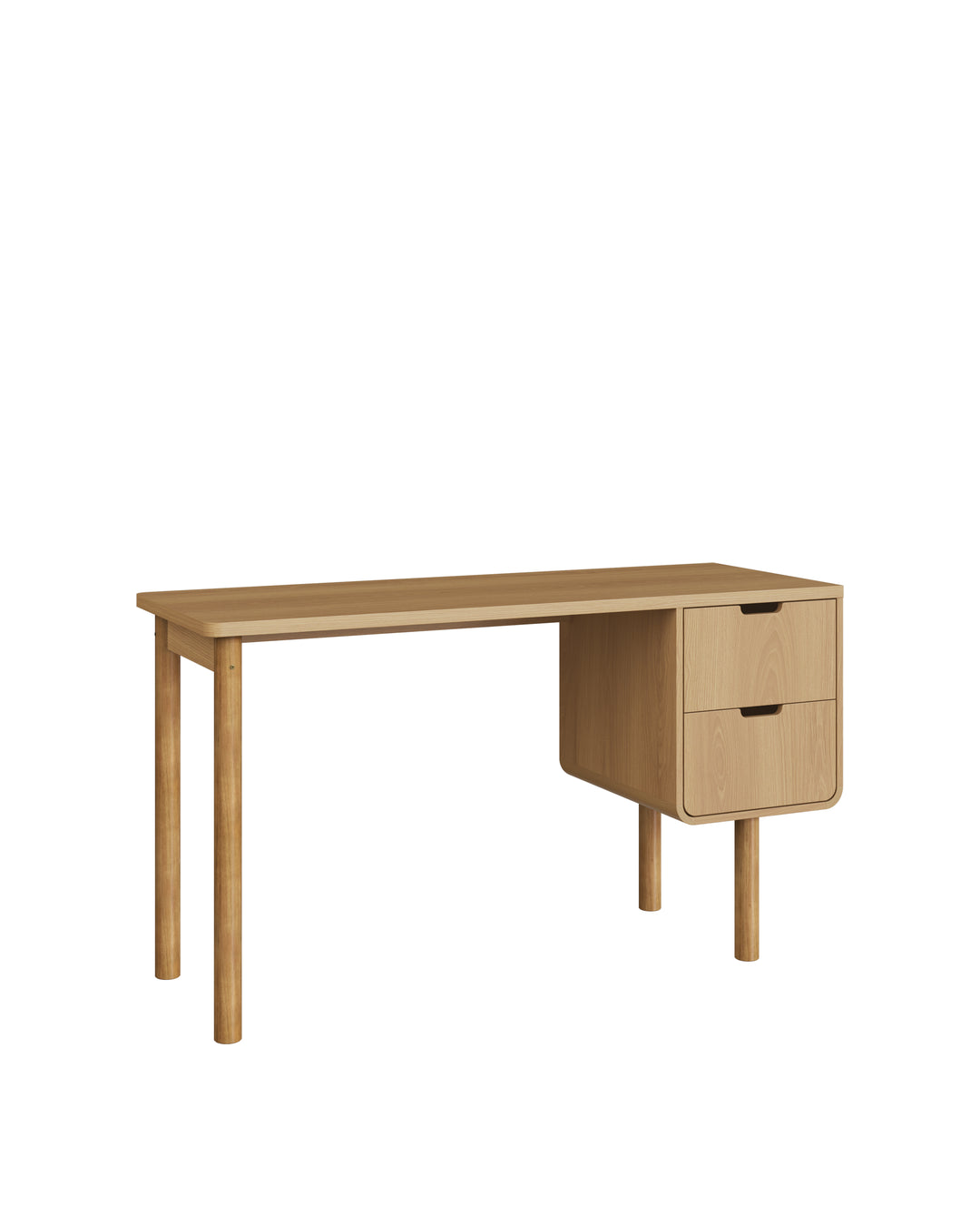 Escrivaninha Orgânica 2 Gavetas Yume 136 cm - Mel