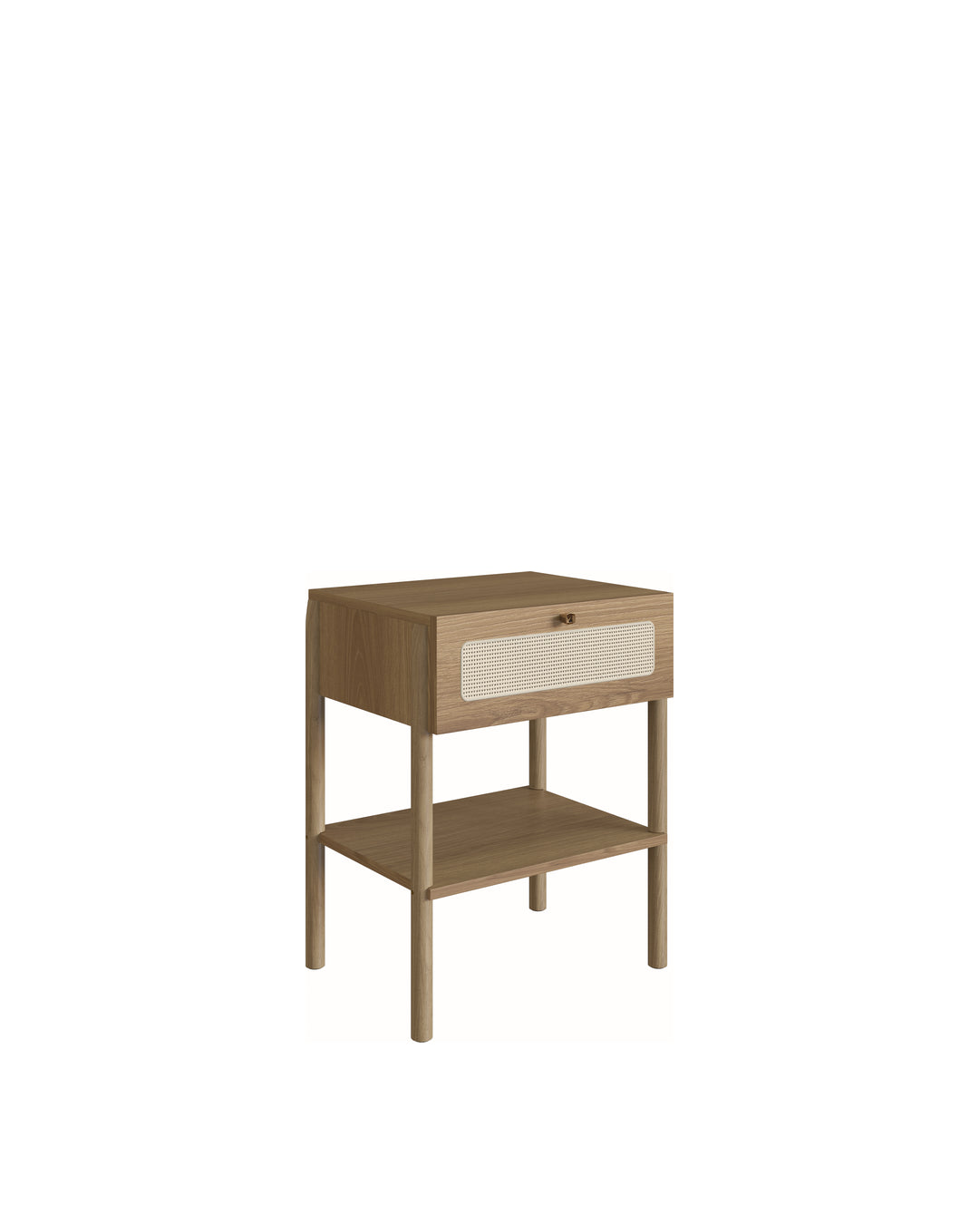 Mesa de Cabeceira 1 Gaveta Palhinha Urdi 48 cm - Mel