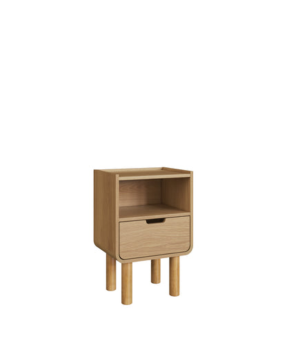 Mesa de Cabeceira Orgânica 1 Gaveta Yume 40 cm - Mel