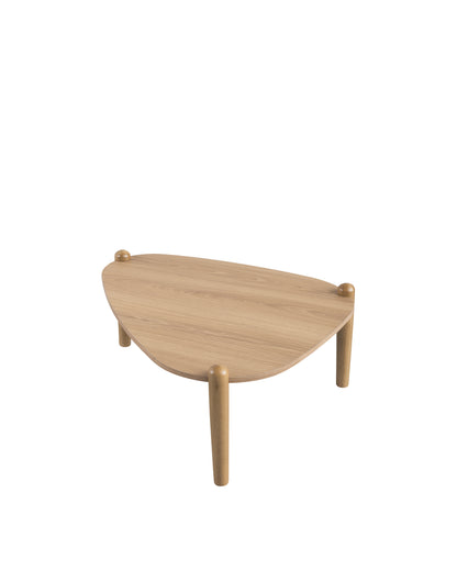 Mesa de Centro Orgânica com Pés em Madeira Maciça Mori 84 cm - Mel