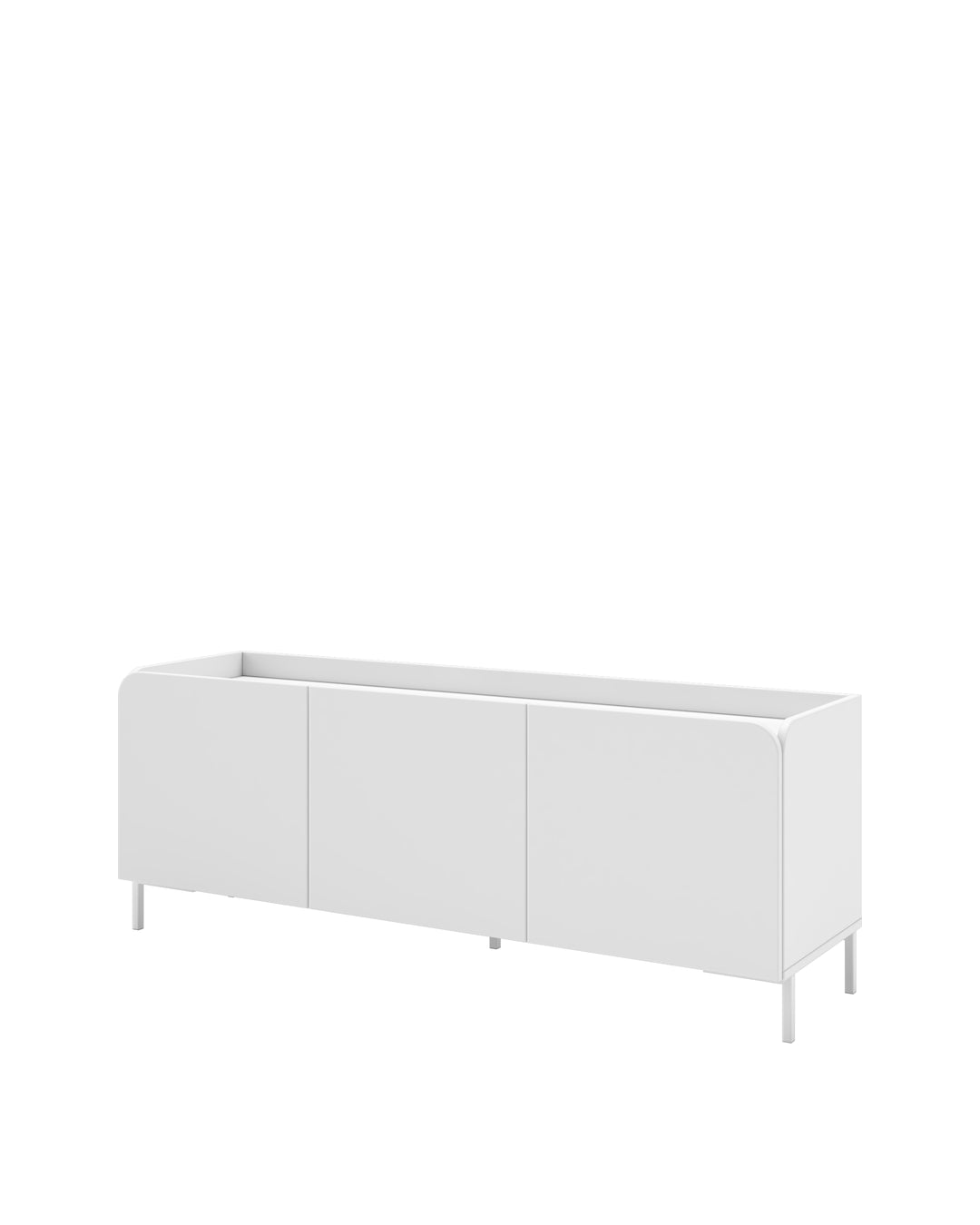 Rack para TV até 55" 03 Portas 2 Prateleiras Elo 135 cm - Branco