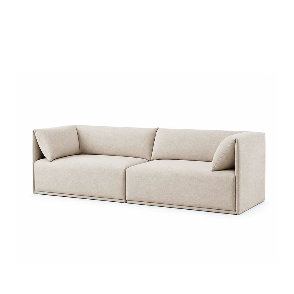 Sofá 3 Lugares Dali 200 cm - Linho Texturizado Bege