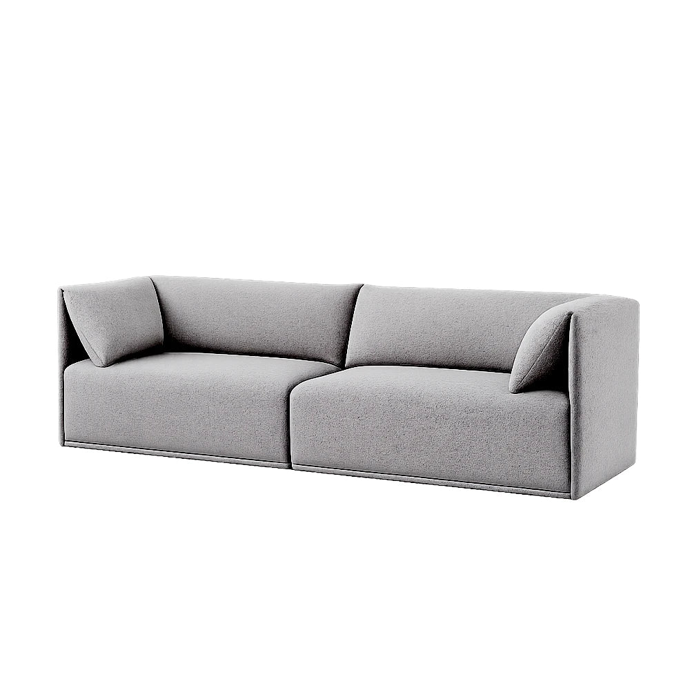 Sofá 3 Lugares Dali 200 cm - Linho Texturizado Cinza