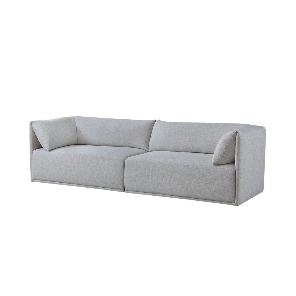 Sofá 3 Lugares Dali 200 cm - Linho Texturizado Cinza